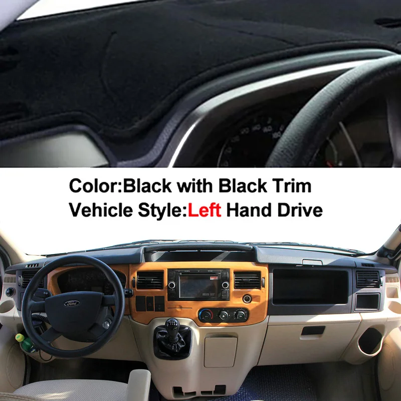 

Автомобильный чехол на приборную панель автомобиля, накидка на ковер для Ford Transit 2002-2009, защита центральной консоли, солнцезащитный козырек 2008 2007 2006 2005