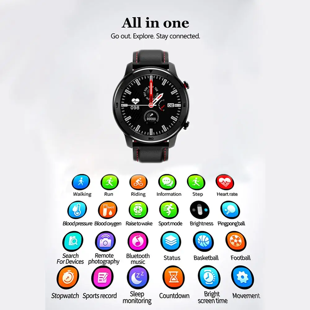 Смарт часы Bluetooth будильник фитнес трекер Android носимые устройства монитор