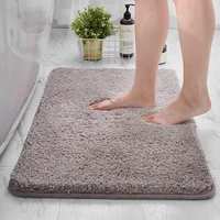 newly home decor solid carpet thick simple style soft bath mat water absorbent toilet floor rug machine washable bathroom rugs