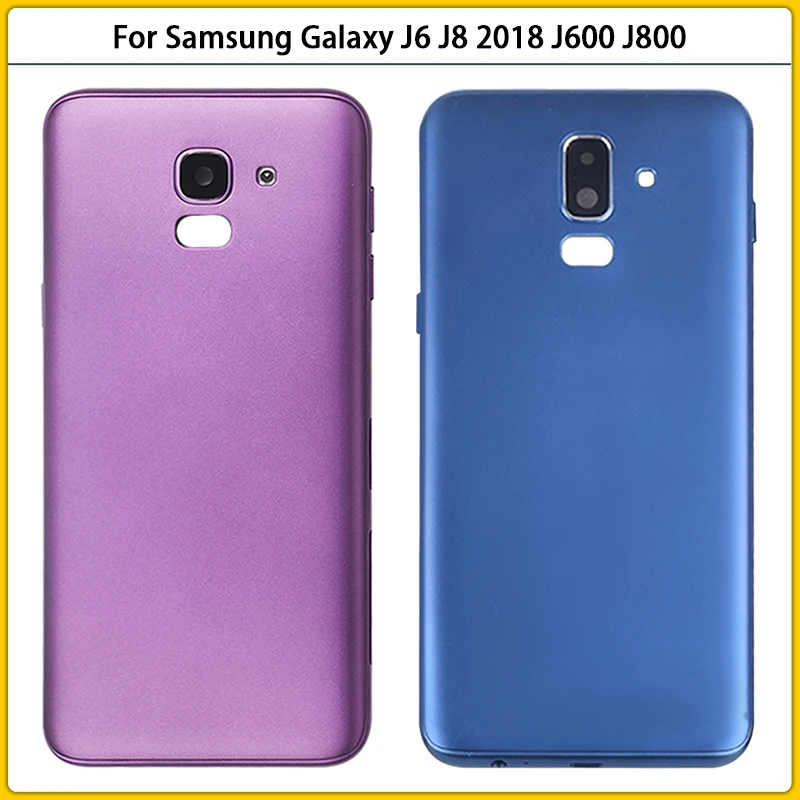 10 шт. новый задний корпус J600 для Samsung Galaxy J6 J8 2018 J600F J800 J800F Крышка батарейного отсека