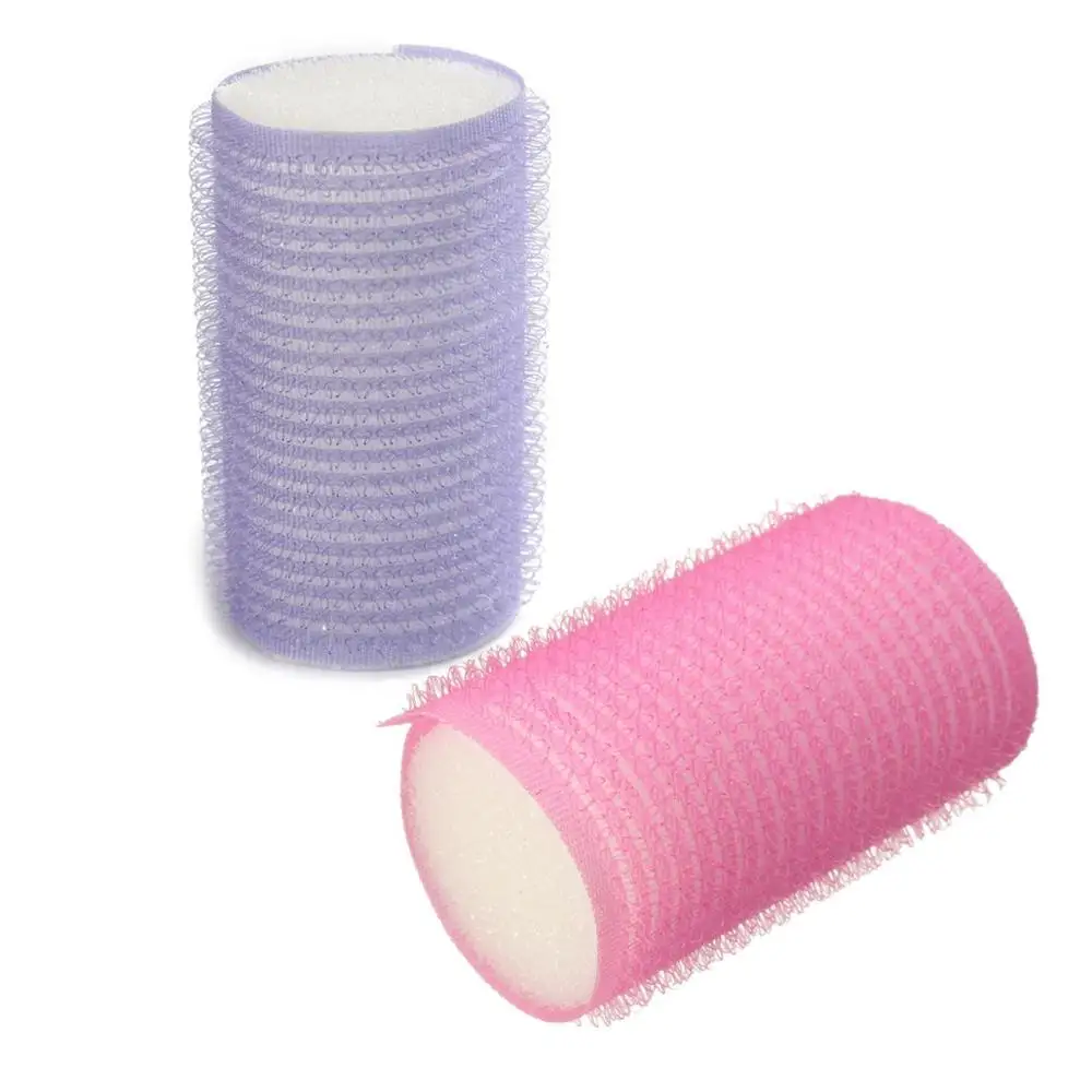 6 шт. DIY бигуди для волос с самозахватом длинных/коротких розовые фиолетовые