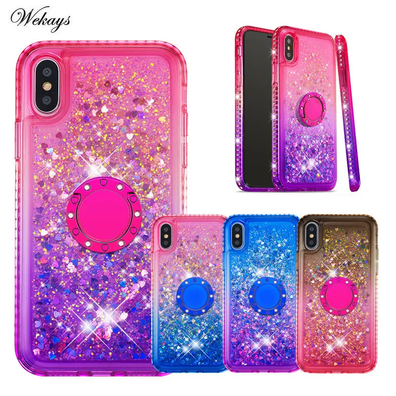 Блестящий чехол для iphone 11 Pro XS MAX XR 10X7 8 Plus 6 6s 5 Мягкий силиконовый из ТПУ с