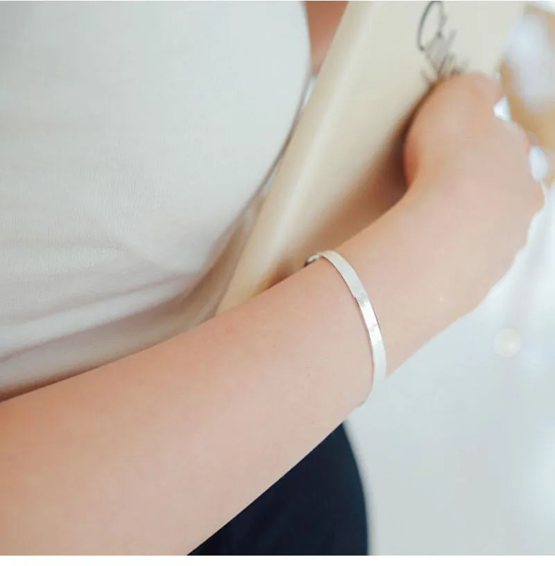 Браслеты серебряного цвета Kymyad для женщин и мужчин бижутерия индивидуальный