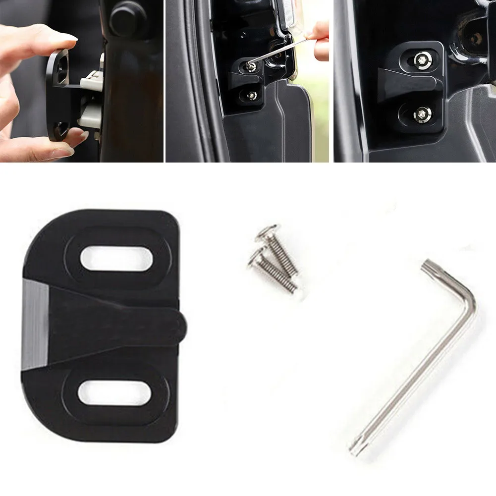 

Aluminum Alloy Door Tailgate Stopper Black Car Move Prevent 1pc Brand New