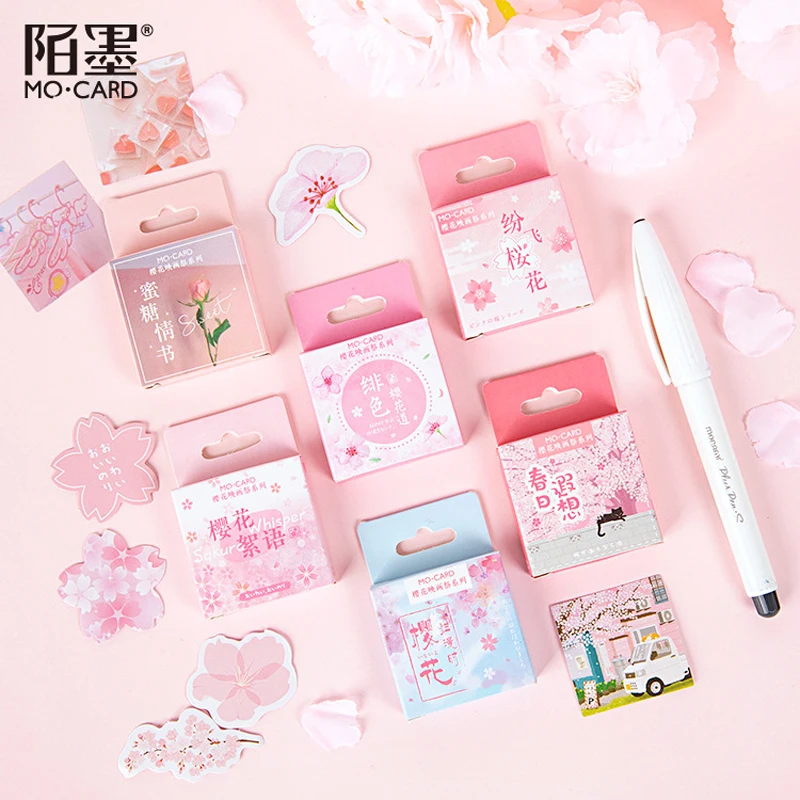 

46 шт./коркор. декоративные наклейки в виде розового вишни для журнала, клейкие наклейки, украшение «сделай сам», дневник, канцелярские накле...