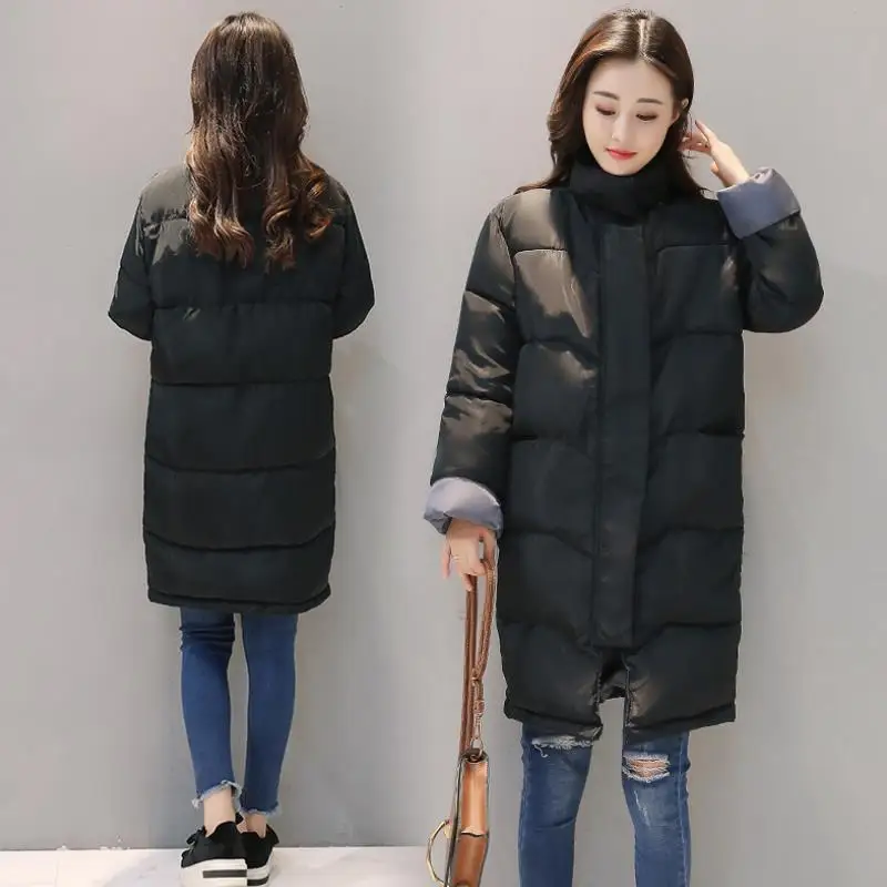 Куртки Новые Длинные парки детская верхняя одежда S-3XL Женская куртка-пуховик для