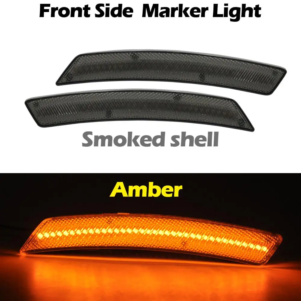 Передний и задний Янтарный красный светодиодный габаритный фонарь для 1 го