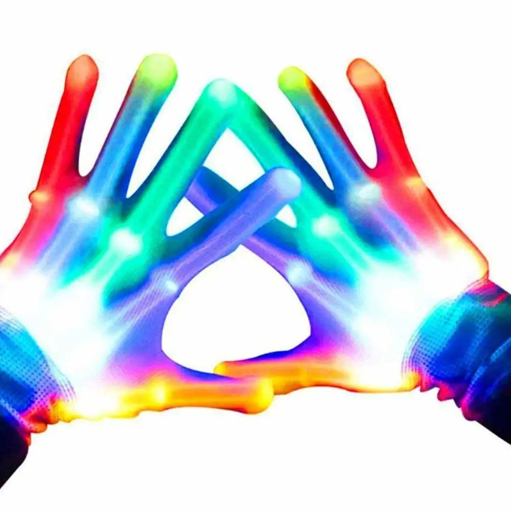 

Rainbow Flashing Glove Toys LED Toys Fluorescent Dance Performance Toys