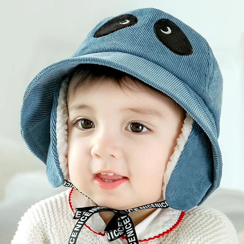 

Spring and Autumn Thin Cute Baby Hat Infant Baby Sun Hat Cartoon Male and Female Children Fisherman Hat
