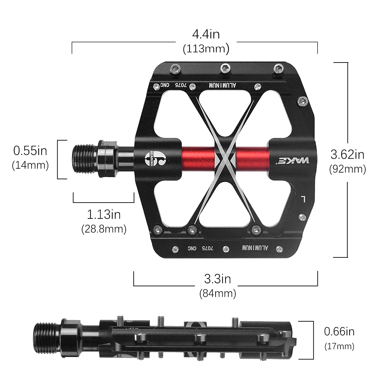 Aluminum Alloy Bicycle Pedal Cycling Durable Foot Accessory Non-slip Bike Riding Part | Спорт и развлечения