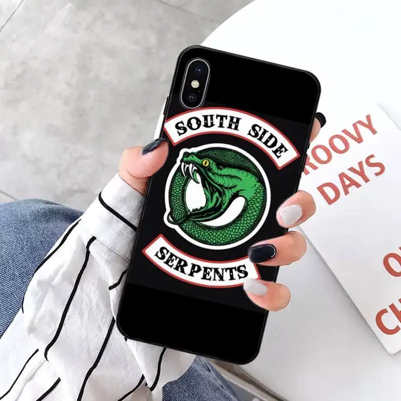 

American TV Riverdale Southside Serpent Phone Case for iPhone 11 12 pro XS MAX 8 7 6 6S Plus X 5S SE 2020 XR mini