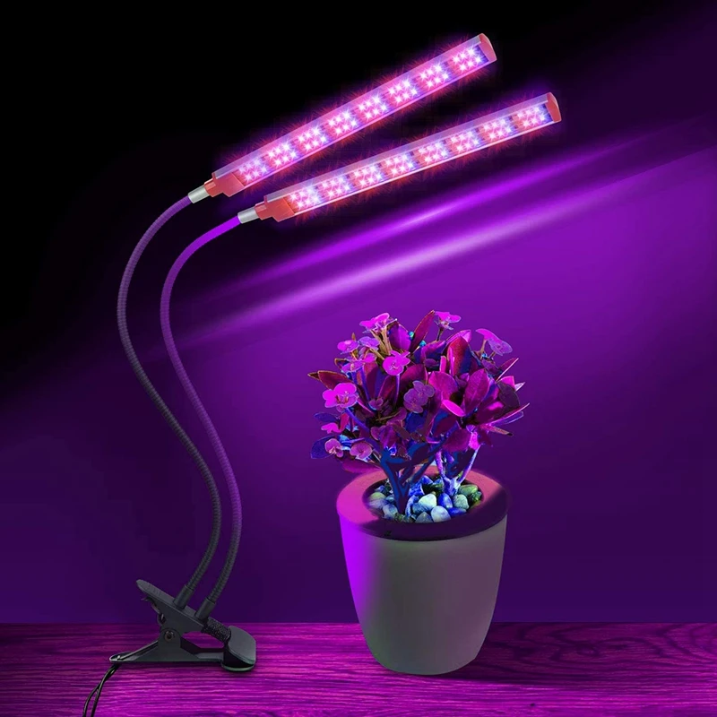 

Grow Lights for Indoor Plants Full Spectrum, 22W 96 LED Lamp Bulbs Gg Light with 3/9/12H Timer 6 Dimmable Brightness for In