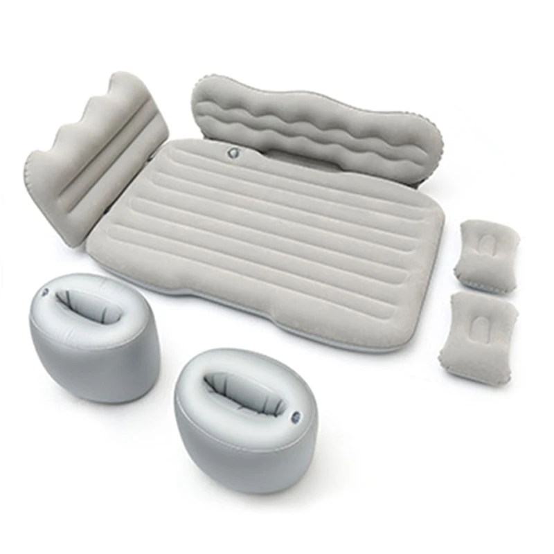 

PVC Flocking Car Inflatable Bed Set Detachable Air Cushion Sleep Rest Mattress