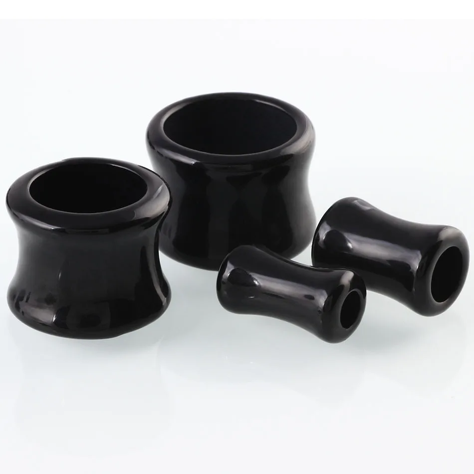 

Fashion Screw Ear Gauges Expander Back Acrylic Radio Plugs Tunnel Body Jewelry Piercing Earring Gift 2PCS/Lot 4-22mm