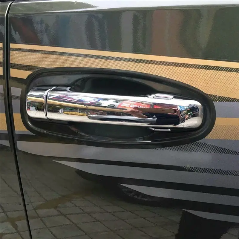 

WELKINRY For Toyota Land Cruiser Prado J150 4th generation 2009-2021 outer car door handle doorknob trim 8pcs