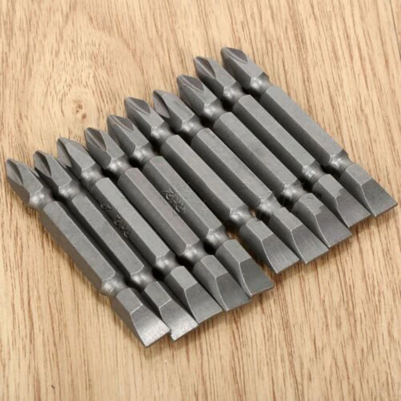 

10pcs 65mm PH2 Screwdriver Bits Double End Head Magnetic Home Repairing Tools