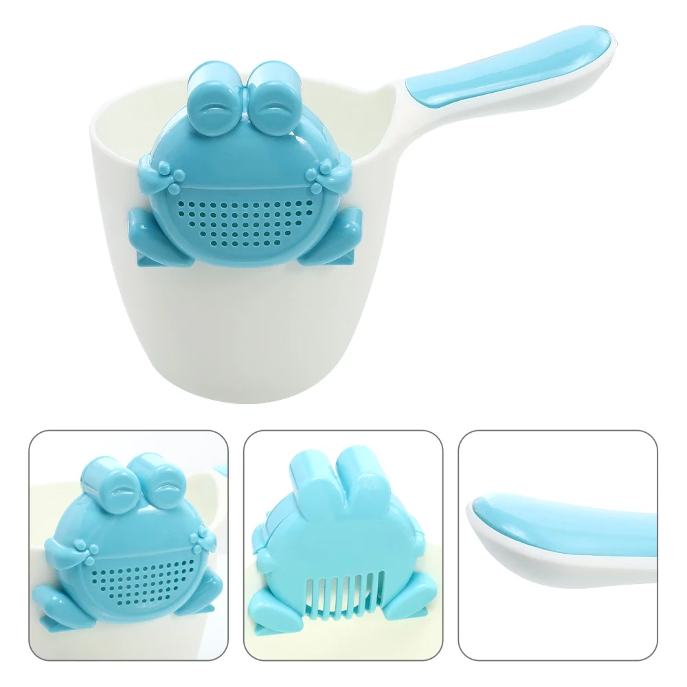 

1 Set Baby Shampoo Cup Cartoon Bathing Spoon Multifunctional Bathing Scoop