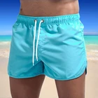 Мужская одежда для плавания, шорты, дышащая пляжная летняя одежда, брендовая пляжная одежда, сексуальные плавки, Мужской купальный костюм с низкой талией для серфинга