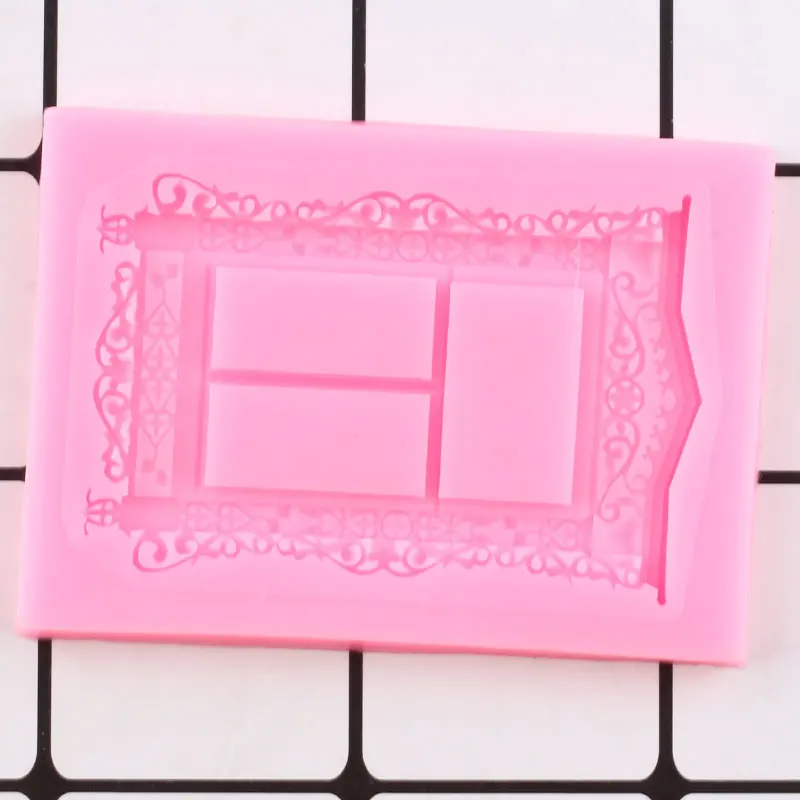 3D Window Cake Border Silicone Molds DIY Relief Cupcake Topper Fondant Decorating Tools Candy Clay Chocolate Gumpaste Mould | Дом и сад