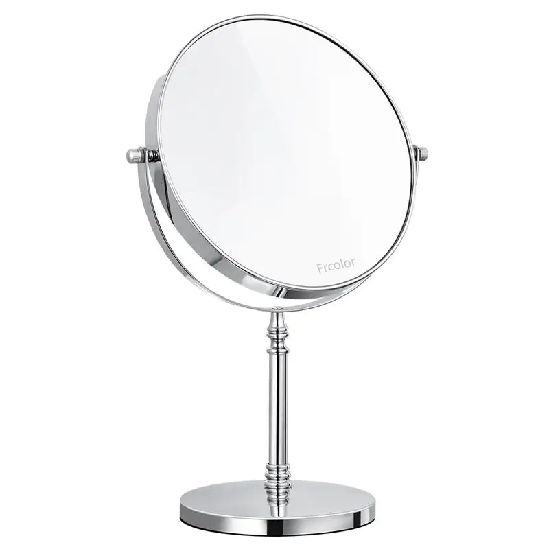 

Makeup Mirror 8 Inch Rustproof 10X Magnifying Mirror Clear 360°Rotation Tabletop For Makeup
