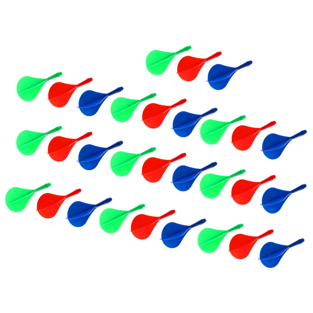 

30 Pieces Darts Tails Connecting Rod Tail Darts Shaft Combo