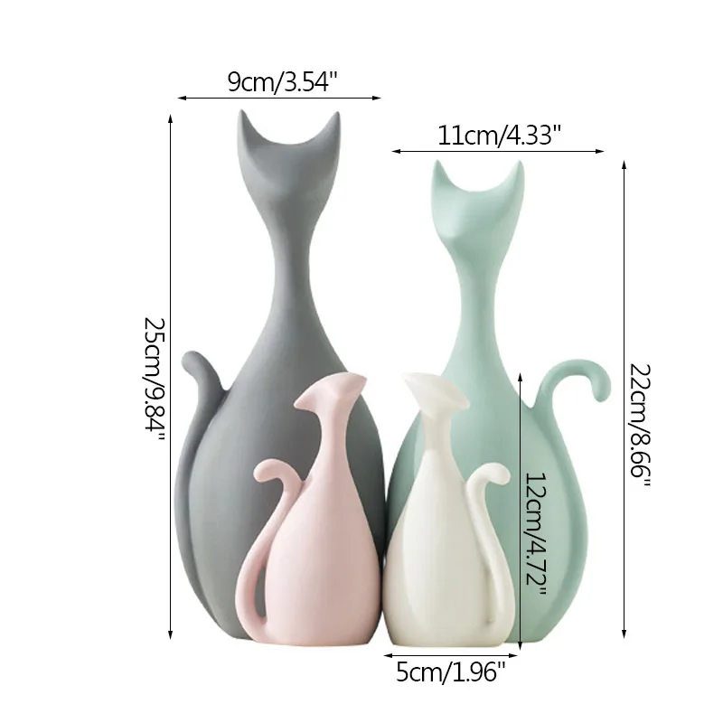 

Nordic Abstract Animal Figurine Model Creative Resin Hosehold Crafts Desk Ornament Table Decor Home Decoration Accessories