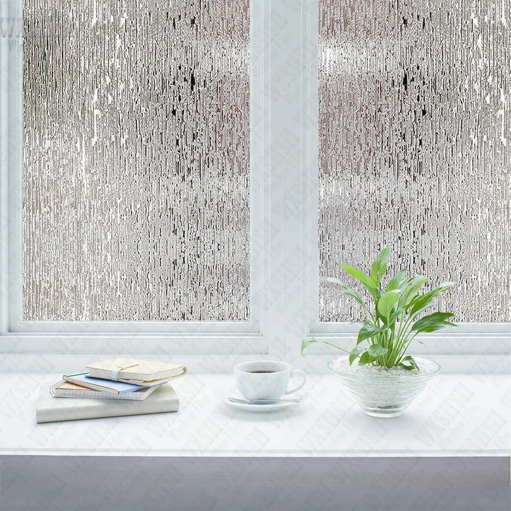 90*200 см эффектом дождя декоративная оконная пленка матовая самоклеющаяся