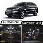 Белые светодиодные с Canbus лампа внутренняя карта купольные фонари для Honda CR-V CRV 1997-2015 2016 2017 2018 2019 Освещение номерного знака без ошибок
