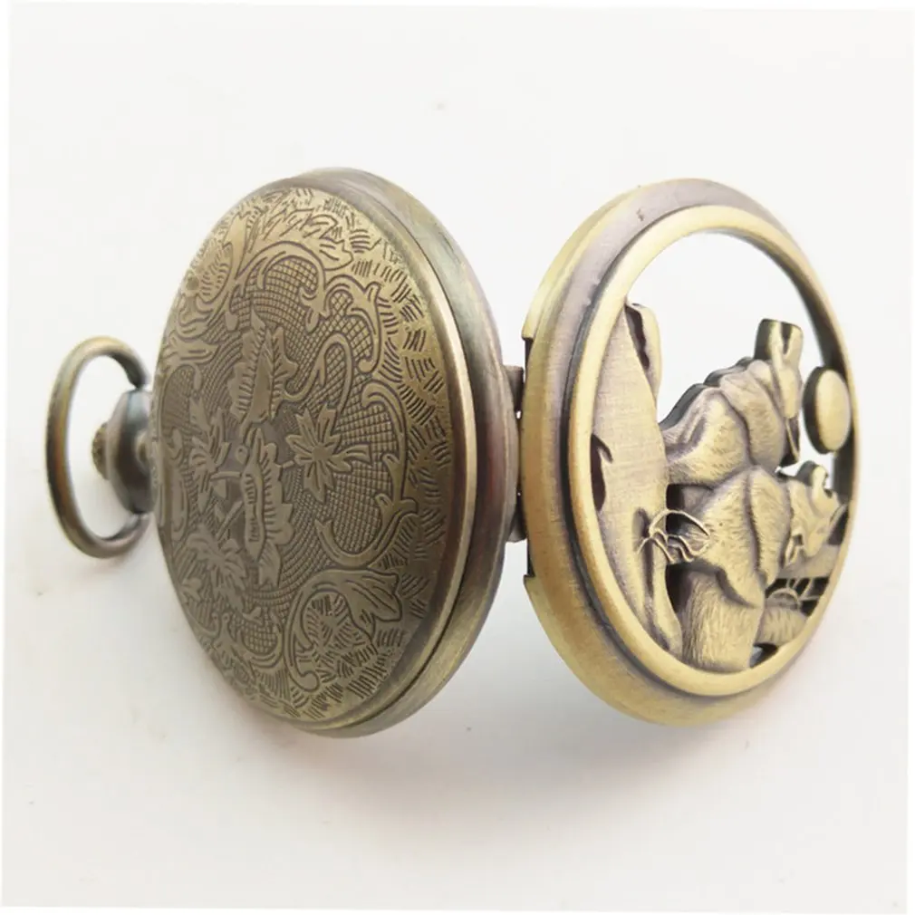 Новый Китайский Зодиак старинные антикварные кварцевые карманные часы ожерелье