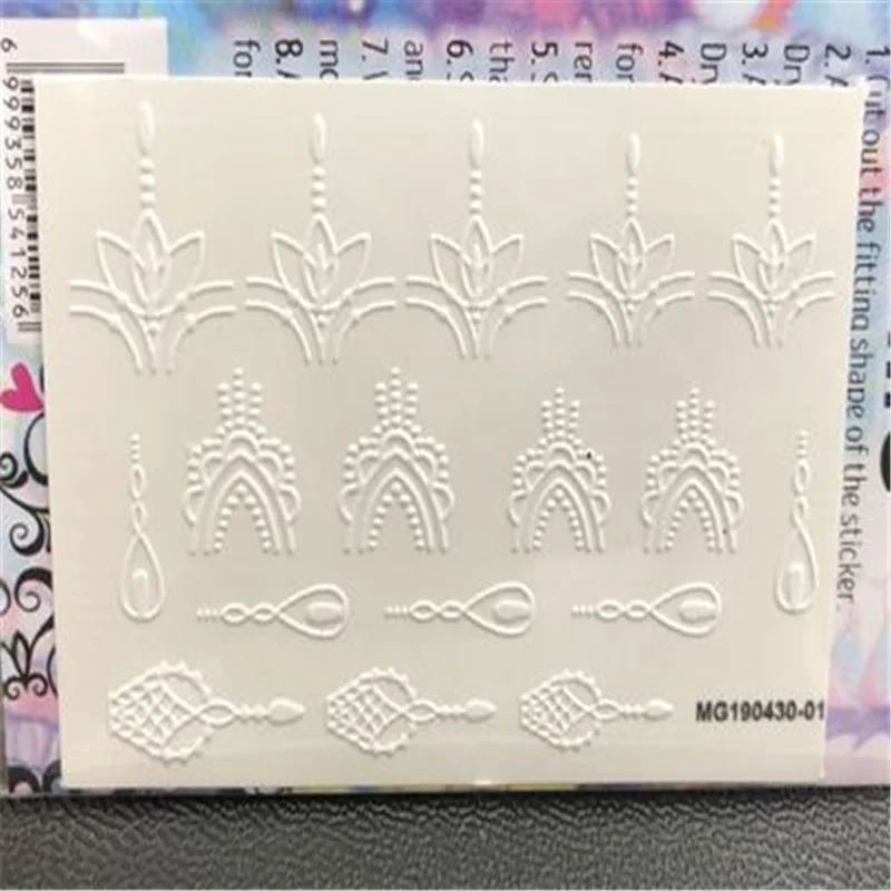 Лидер продаж модные наклейки для ногтей с белыми струнами и линиями Водные