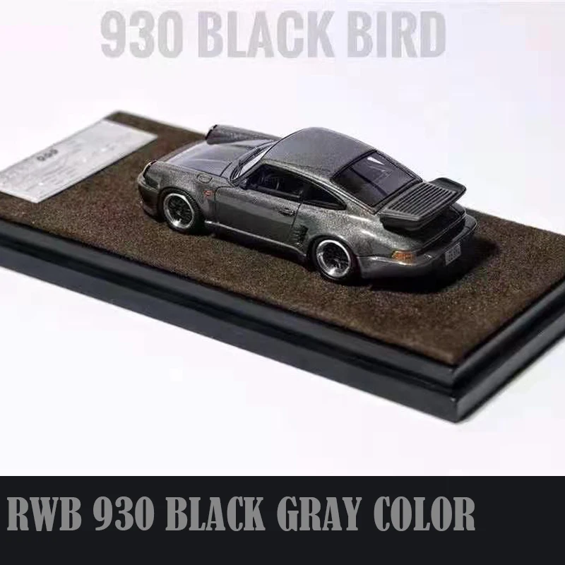 

Model Car 1/64 LJM Porsch 930 Black Bird Limited 699 Resin Model Car Collection Gift New 2 colors Black/Black Gray