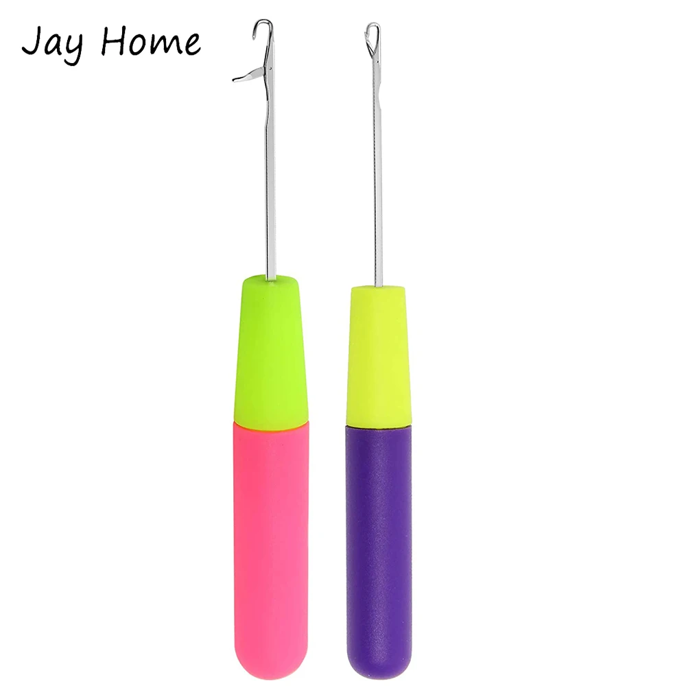 

16cm Plastic Handle Latch Hook Crochet Needles for Knitting Weaving DIY Craft Sewing Tools Embroidery Crochet Hook Needles