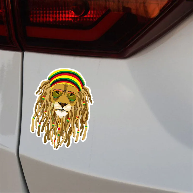 

Interesting Car Stickers Animal High Quality Volk Handsome Lion Car Stickers Decals Waterproof Decals PVC 14cm X 10cm
