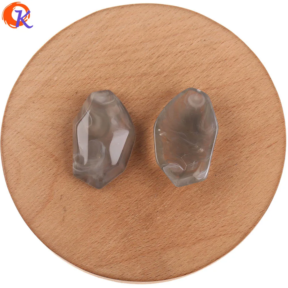 Cordial Design 22x35MM 50pcs Jewelry Accessories/Hand Made/Acrylic Beads/Marble Effect/Earring Findings/DIY Jewelry Making