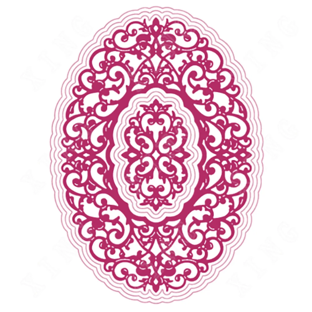 

Hot Sale Petite Oval Frame New Arrive Metal Cutting Dies Diy Scrapbook Diary Decoration Embossed Paper Card Album Craft Template