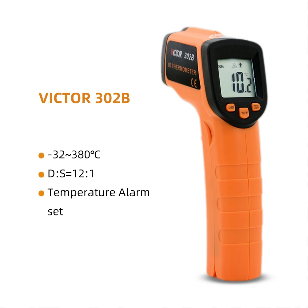 Цифровой инфракрасный термометр Ruoshui VC302B 380 градусов бытовой кухонный прибор для