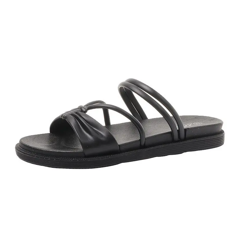 

2021 Women's Light Slippers Solid Color Simple Outdoor Flat Sandals Women Holiday Beach Shoes Girl Candy Color Tenis Feminino