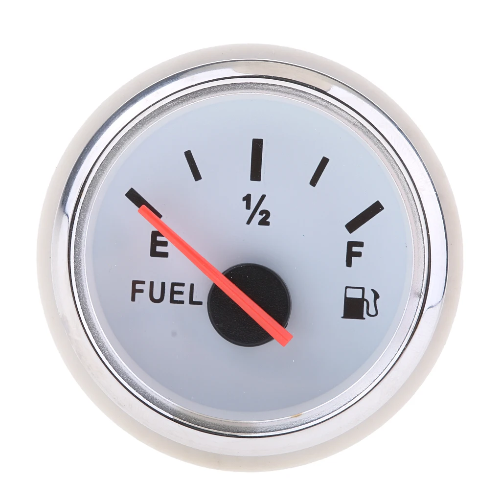 

2" 52mm Car Boat Fuel Level Measurement LED Gauge Meter Waterproof