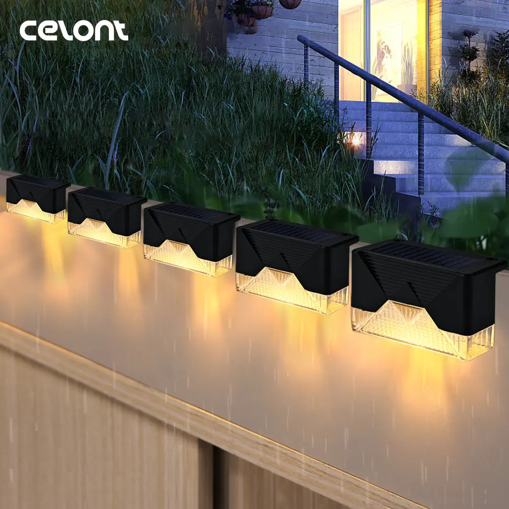 

Светодиодная уличная лампа на солнечной батарее, водонепроницаемый светильник для палубы, кристасветильник свет для забора, лестницы, терр...