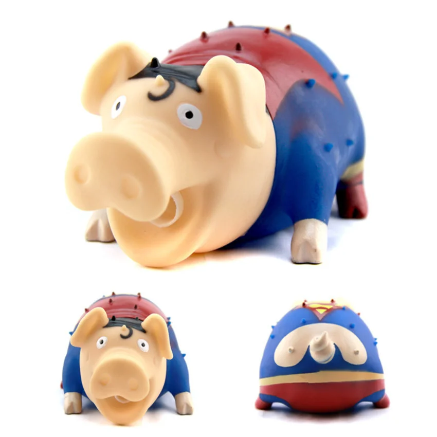 21 см Большой размер мультфильм кричащая свинья раньше звуковая резиновая