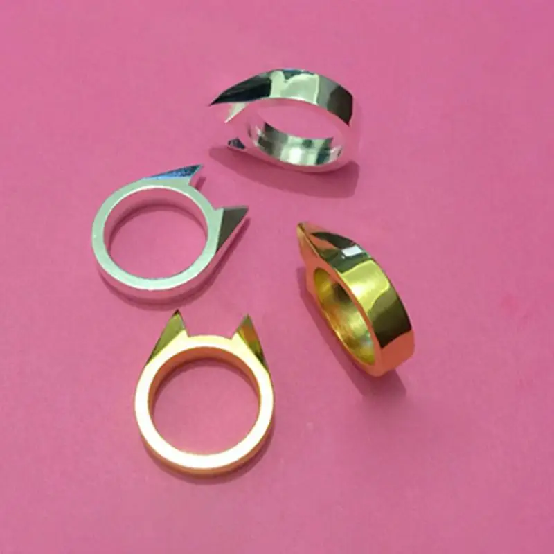 1 шт. шипы на кончик пальца с украшением в виде кошачьих ушек кольцо для ключей