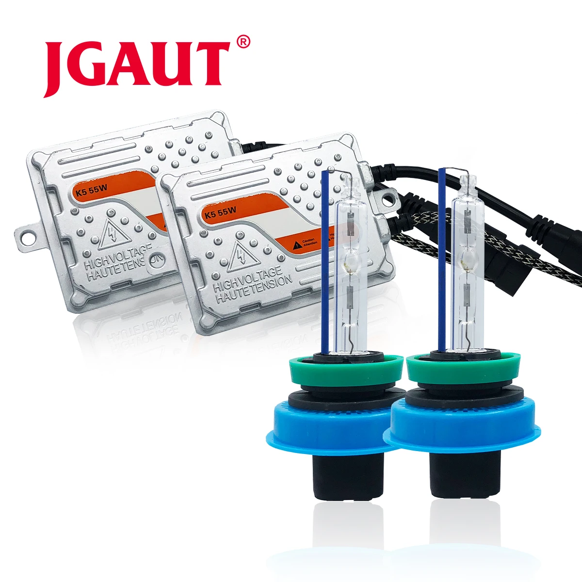 JGAUT 55 Вт Xenon HID Kit AC H7 Быстрый старт фары для автомобиля 3000K 4300K 5500K 6000K 8000K балластная