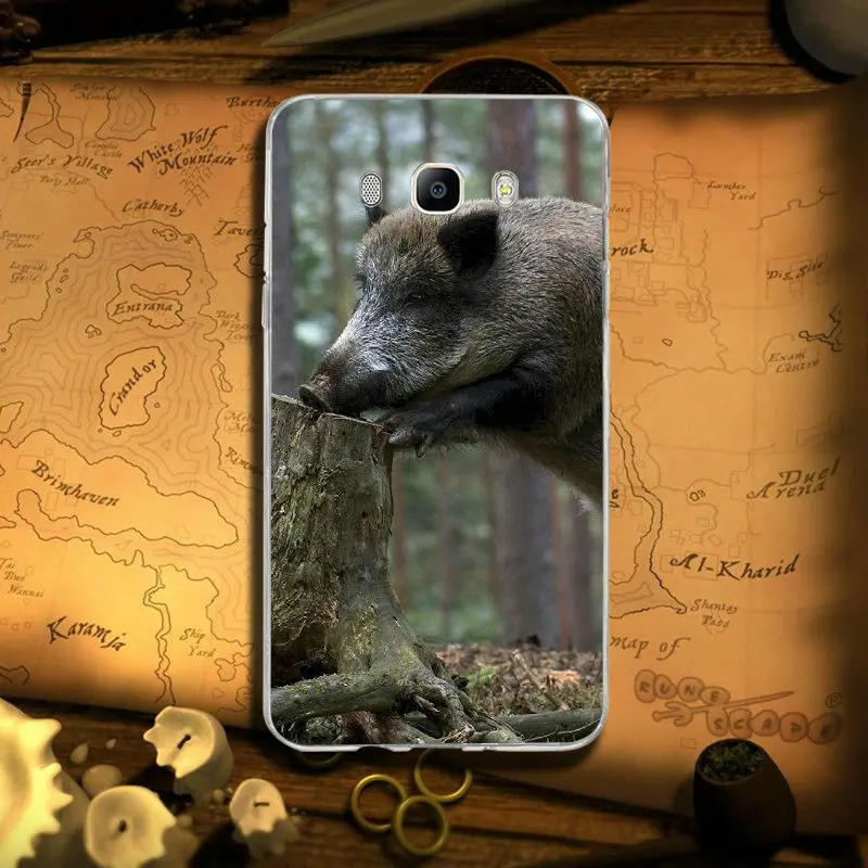 Дикий кабан животного Мягкий ТПУ силиконовый чехол для мобильного телефона samsung