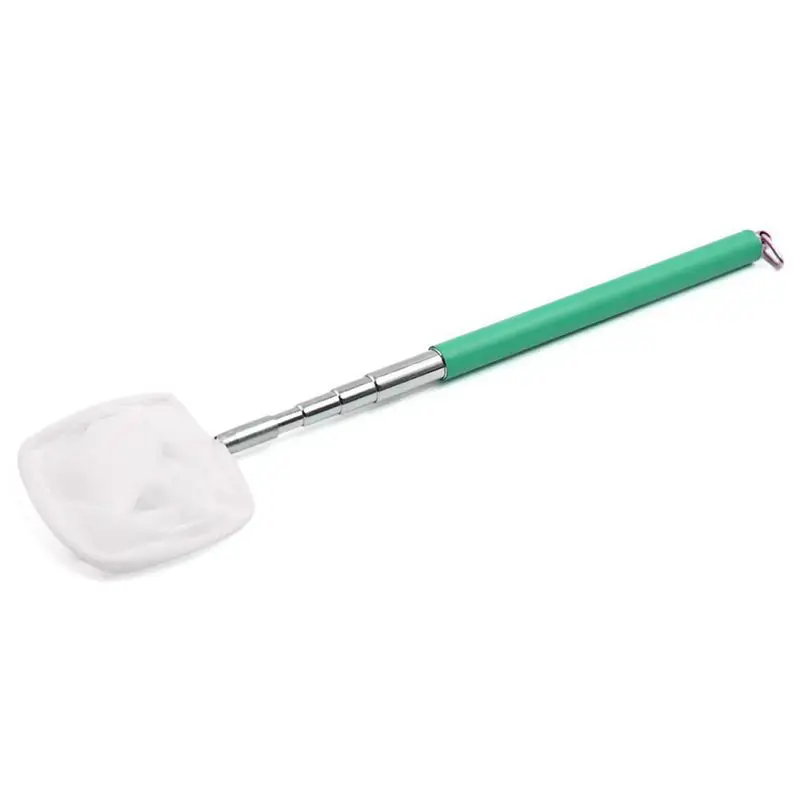 Выдвижная ручка из нержавеющей стали для аквариума пруда рыбы креветки скимминг