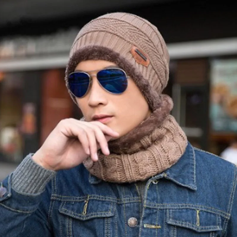 2019 Корейская версия новой мужской шапки плюс бархатные велосипедные теплая