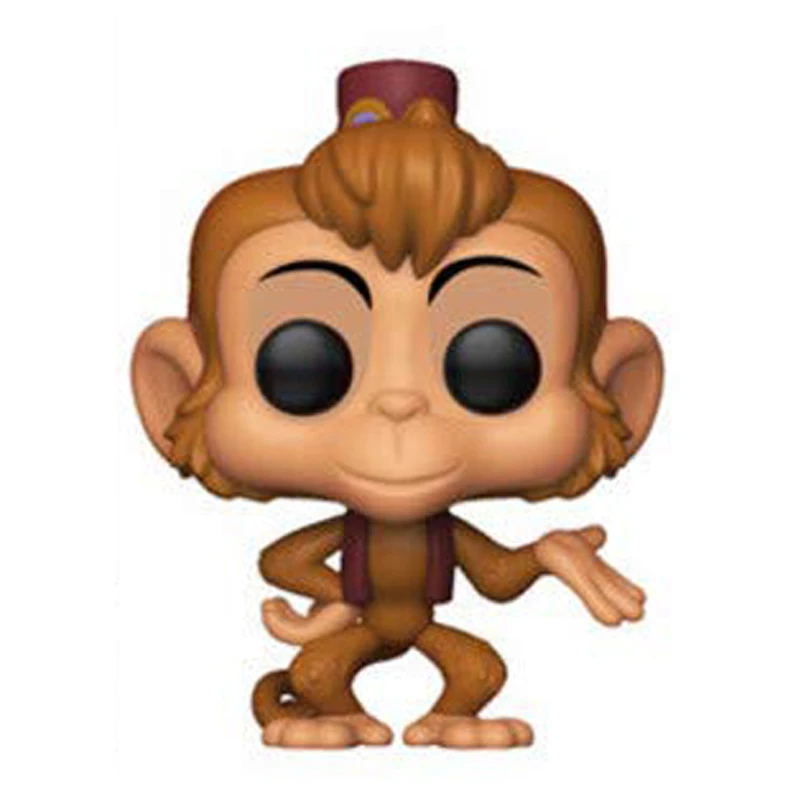 Abu No Box Funko Pop Aladdin фигурка Abu Parrot Iago Prince Ali Genie с лампой оригинальные коллекционные игрушки 10 см - Цвет: Abu No Box