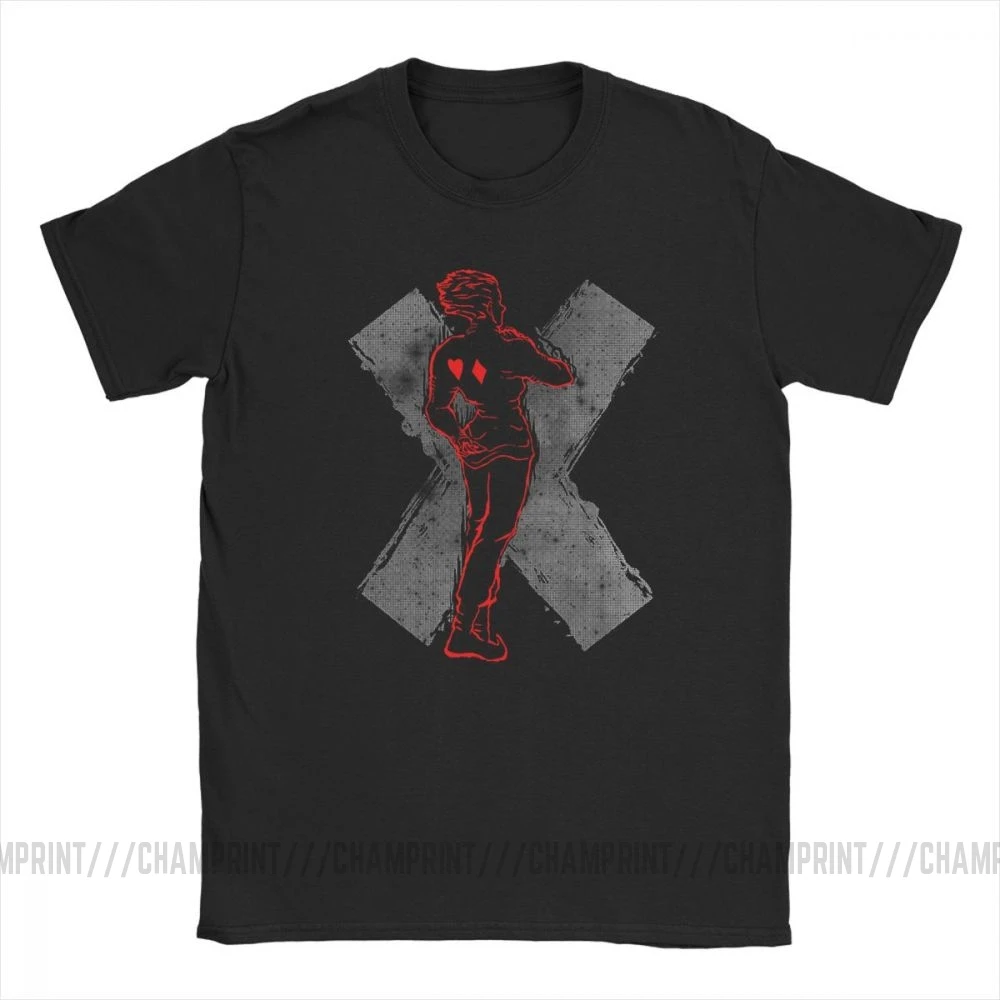 Футболка Hisoka Hunter X мужская из чистого хлопка тенниска с короткими рукавами в