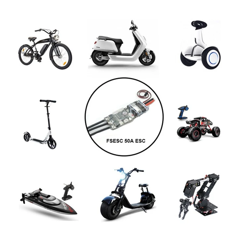 Fsesc V4 50A Sk8 Esc W/ 5V/1.5A Bec для электрического скейтборда Rc автомобиля E Bike Scooter