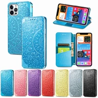 3d pattern flip cover case for iphone 12 11 pro max mini xr xs x max 6 6s 7 8 plus se 2020 leather card slot holder wallet case