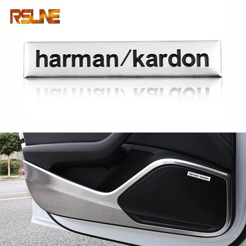Декоративная Автомобильная Hi Fi наклейка harman kardon для Audi a1 a3 a4 a5 a6 b6 b7 b8 c5 c6 c7 q5 q7 8p 8v